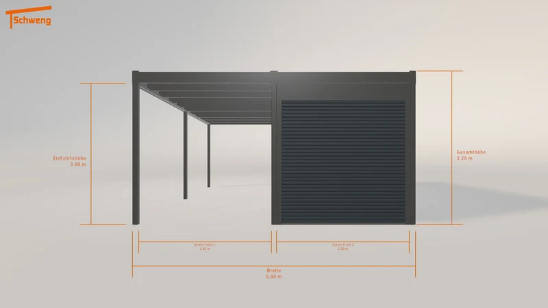#DE Schweng Flachdachcarport C600 (ID rj5rv9) #MTG
