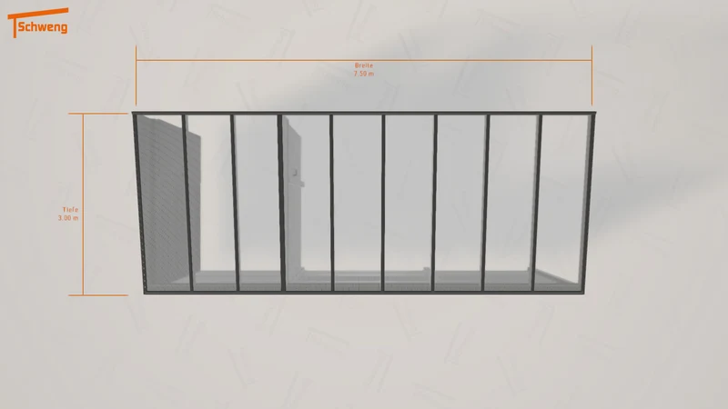 #DE Schweng Pultdachcarport S350 (ID 77w52x)