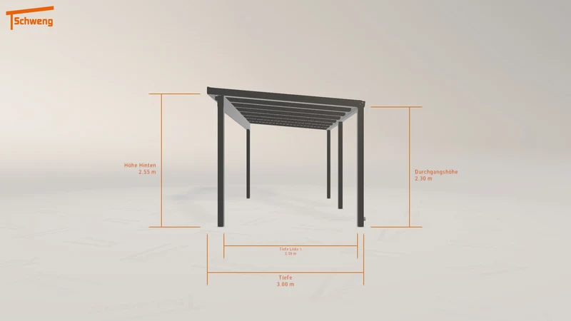 #DE Schweng Terrassenüberdachung S350 (ID 5m8974)