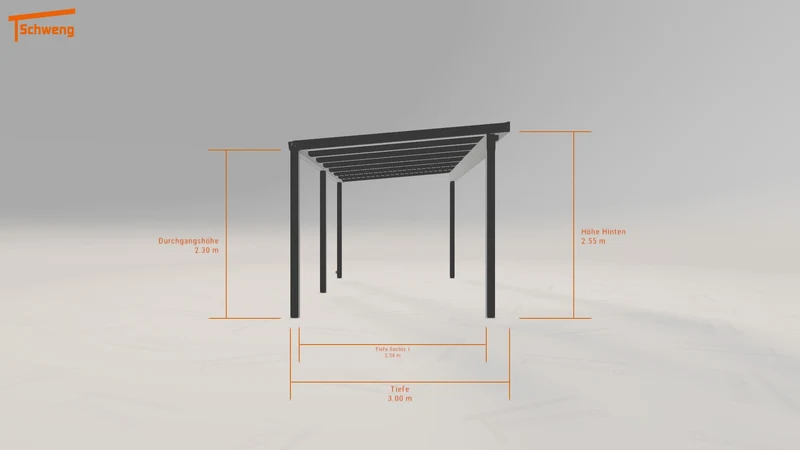 #DE Schweng Terrassenüberdachung S350 (ID 5m8974)