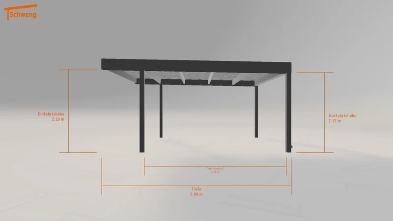 #DE Schweng Flachdachcarport C600 (ID v4jdvb) #MTG
