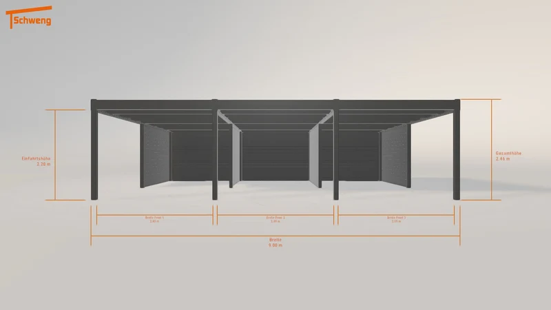 #DE Schweng Flachdachcarport C600+ (ID 5m8gm4) #MTG