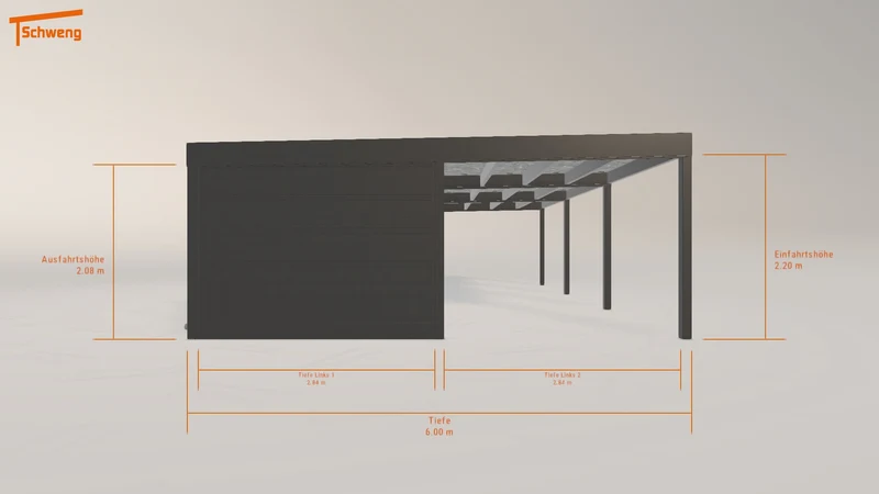 #DE Schweng Flachdachcarport C600+ (ID 5m8gm4) #MTG
