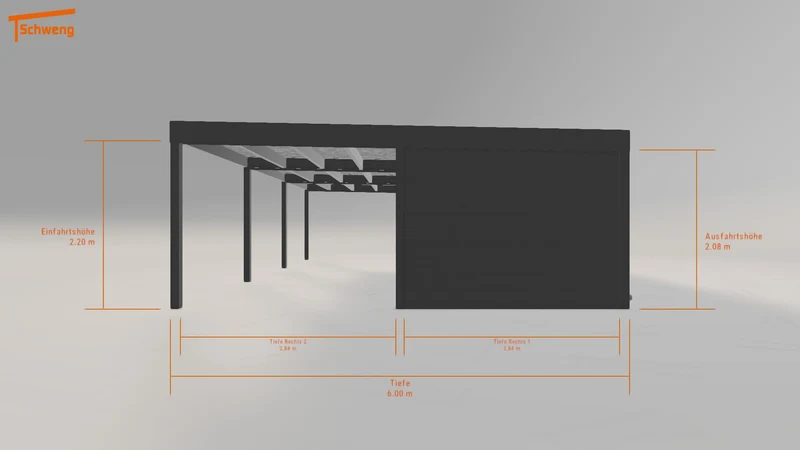 #DE Schweng Flachdachcarport C600+ (ID 5m8gm4) #MTG