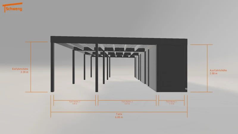 #DE Schweng Flachdachcarport C600+ (ID pb9dkq)