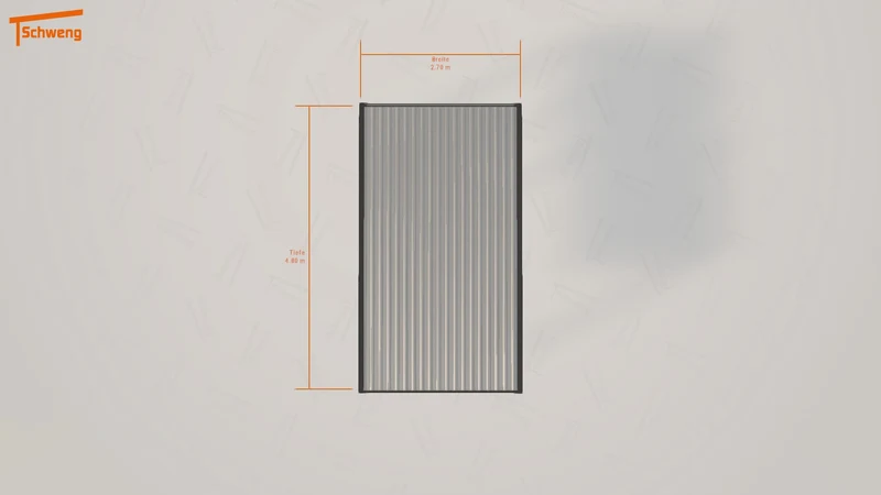 #CH Schweng Flachdachcarport C600 (ID 859dqw)