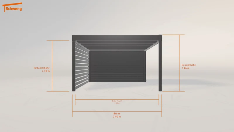 #DE Schweng Flachdachcarport C600 (ID bkqmrm)