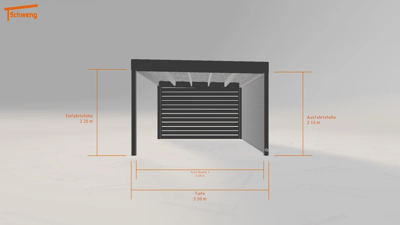 #DE Schweng Flachdachcarport C600 (ID bkqmrm)