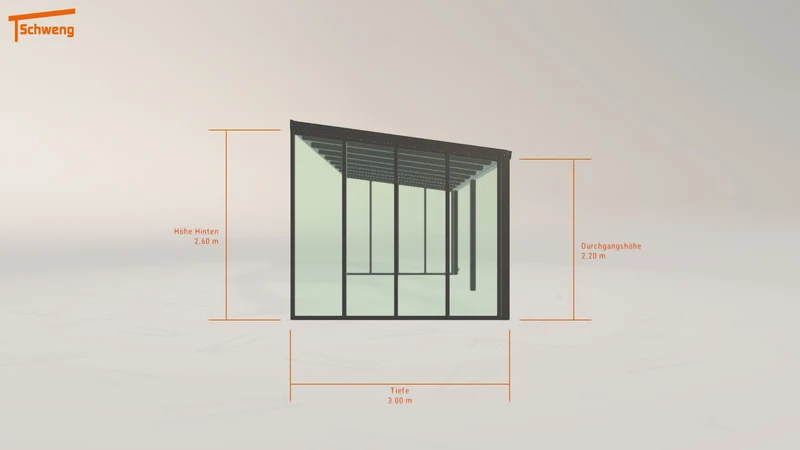 #DE Schweng Terrassenüberdachung S350 (ID ygy9rz)