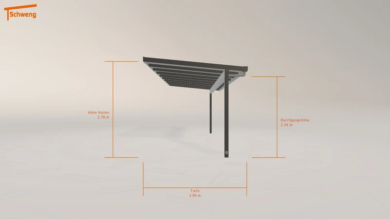 #DE Schweng Terrassenüberdachung S400 (ID mjpqv8)