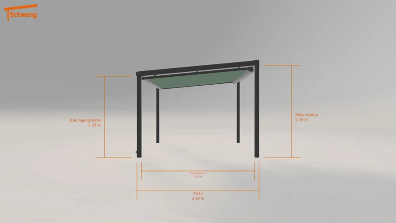 #DE Schweng Terrassenüberdachung S350 (ID 859yz2)