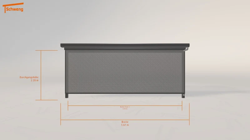 #DE Schweng Terrassenüberdachung S400 (ID 5m8gzp)