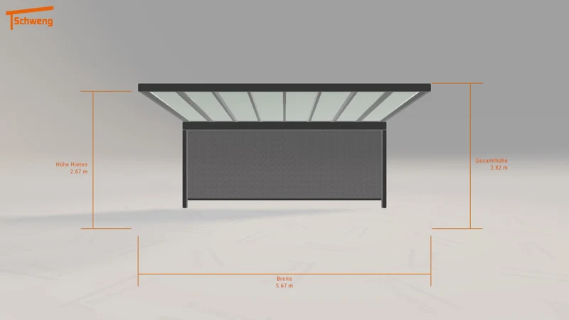 #DE Schweng Terrassenüberdachung S400 (ID 5m8gzp)