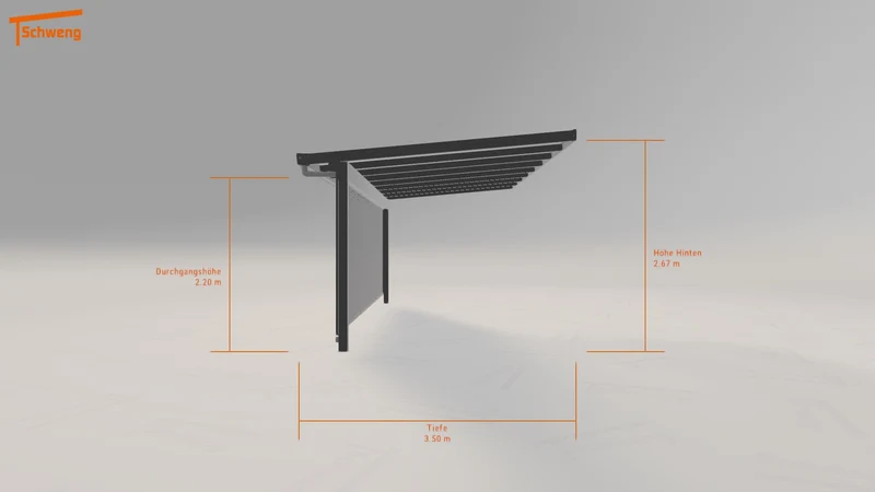 #DE Schweng Terrassenüberdachung S400 (ID 5m8gzp)
