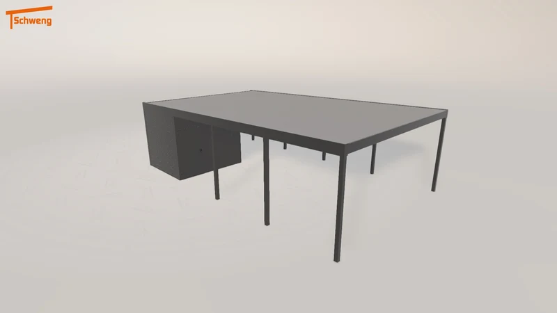 #DE Schweng Flachdachcarport C600+ (ID zb5gj9) #MTG