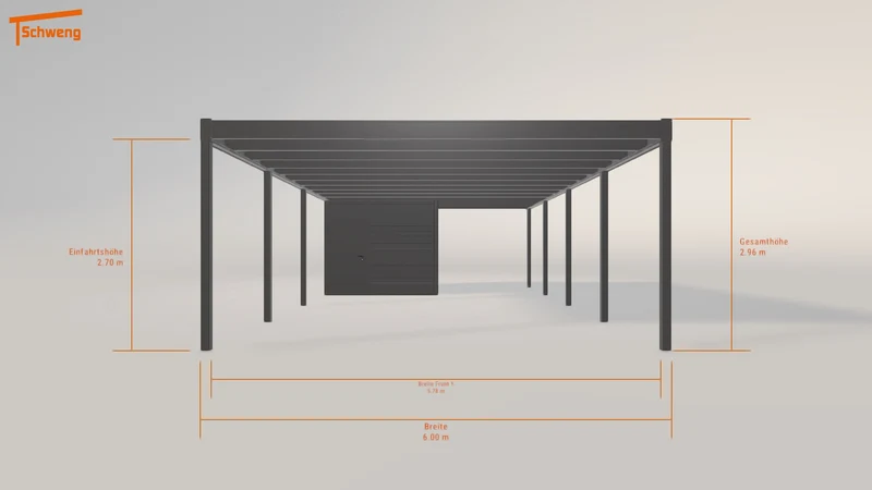 #DE Schweng Flachdachcarport C600+ (ID zb5gj9) #MTG