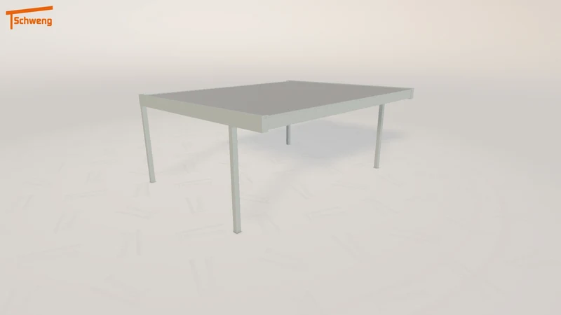 #AT Schweng Flachdachcarport C600 (ID 859bdx)