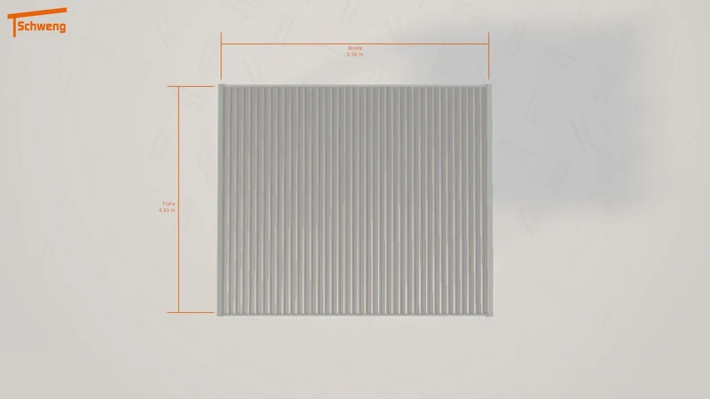 #AT Schweng Flachdachcarport C600 (ID 859bdx)