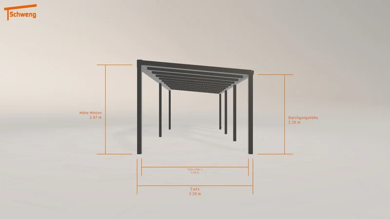 #DE Schweng Terrassenüberdachung S350 (ID 77wmq7)