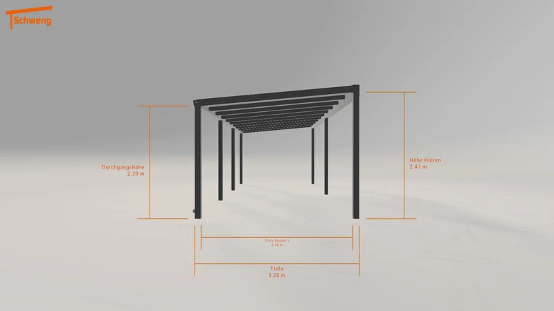 #DE Schweng Terrassenüberdachung S350 (ID 77wmq7)