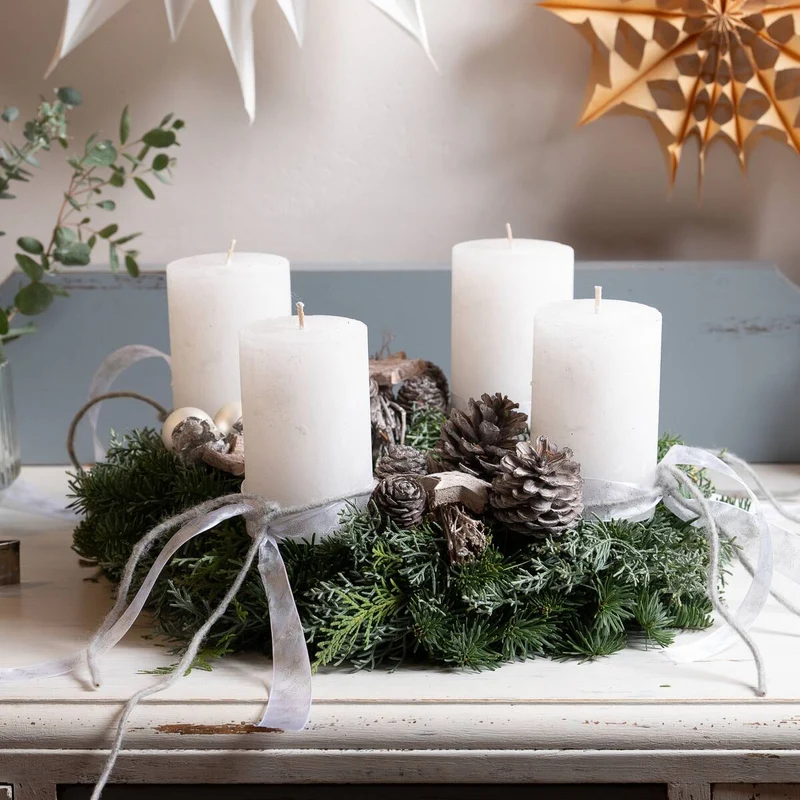Adventskranz "Eleganz im Skandi-Stil“