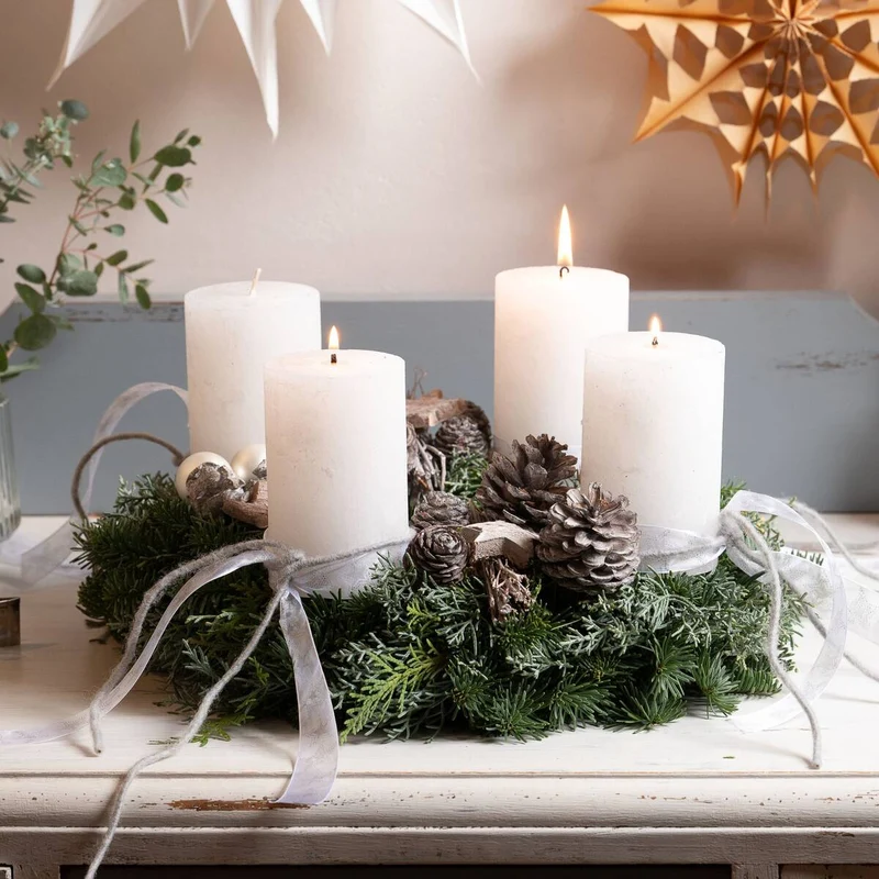 Adventskranz "Eleganz im Skandi-Stil“