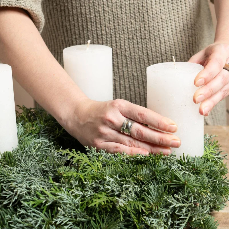 Adventskranz "Eleganz im Skandi-Stil“