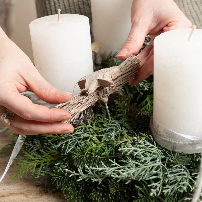 Adventskranz "Eleganz im Skandi-Stil“