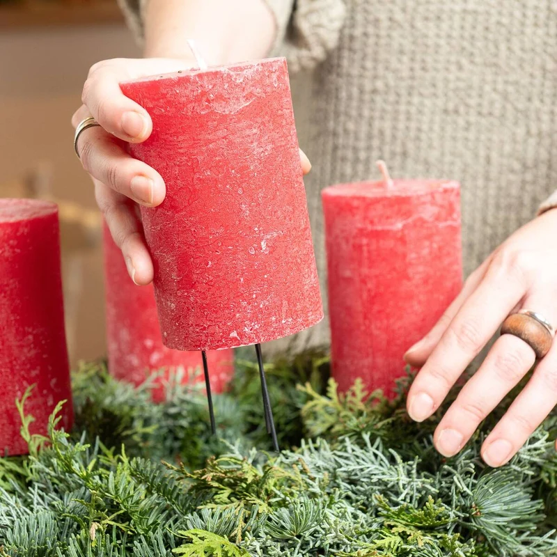 Adventskranz "Roter Zauber“