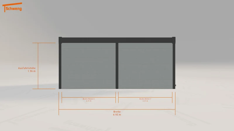 #DE Schweng Flachdachcarport C600 (ID jjpzw8) #MTG