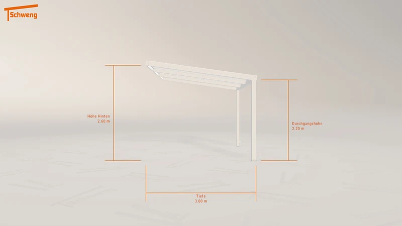 #DE Schweng Terrassenüberdachung S400 (ID ygy858)