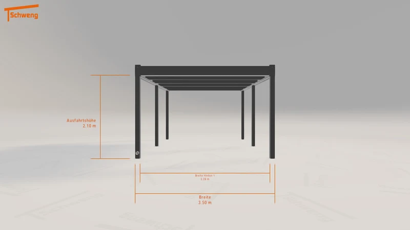 #DE Schweng Flachdachcarport C600 (ID bkq7xv)