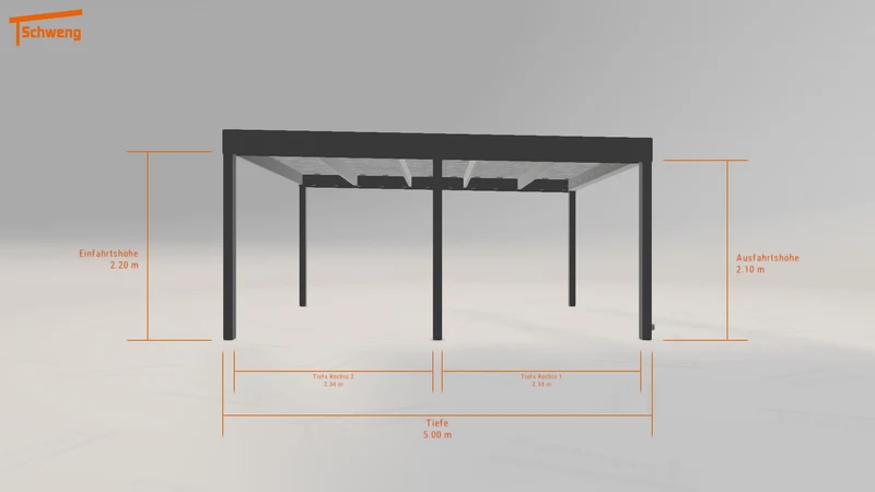 #DE Schweng Flachdachcarport C600 (ID bkq7xv)