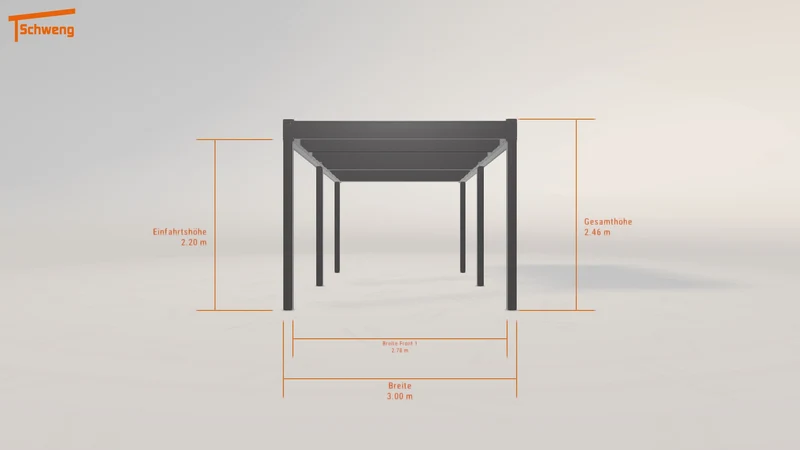 #DE Schweng Flachdachcarport C600 (ID qdynzy) #MTG