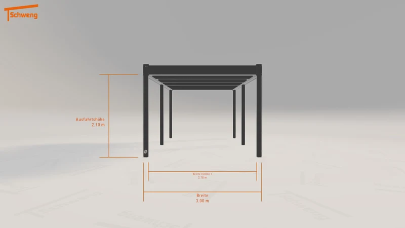 #DE Schweng Flachdachcarport C600 (ID qdynzy) #MTG