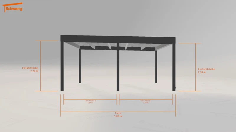 #DE Schweng Flachdachcarport C600 (ID qdynzy) #MTG