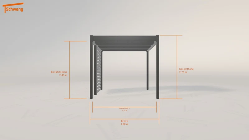 #DE Schweng Flachdachcarport C600 (ID bkqq4g) #MTG