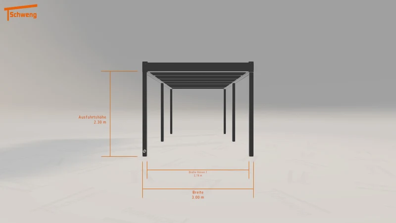 #DE Schweng Flachdachcarport C600 (ID jjpp9b)
