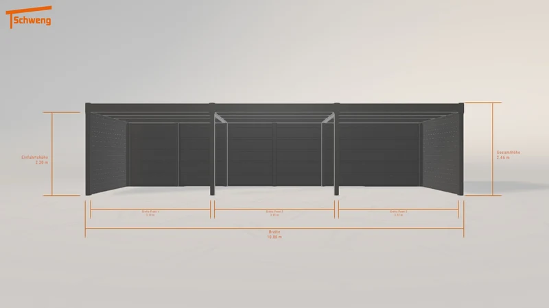 #DE Schweng Flachdachcarport C600+ (ID 2q55xg) #MTG