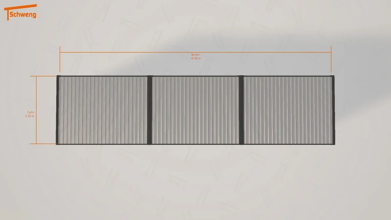 #DE Schweng Flachdachcarport C600+ (ID 2q55xg) #MTG