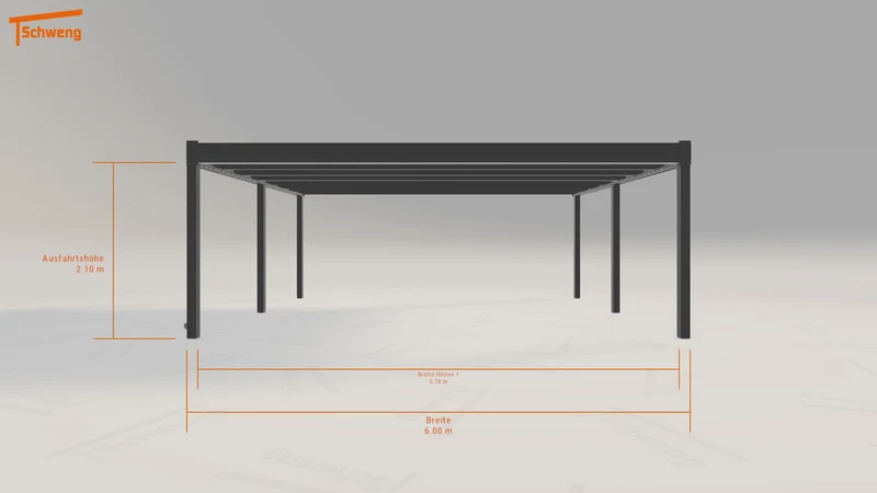 #DE Schweng Flachdachcarport C600+ (ID bkq9n5)