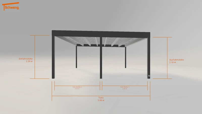 #DE Schweng Flachdachcarport C600+ (ID bkq9n5)
