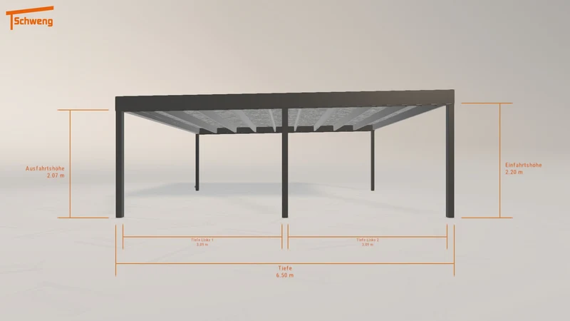 #DE Schweng Flachdachcarport C600 (ID rj5rjx) #MTG