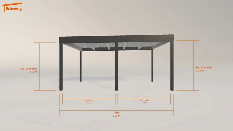 #DE Schweng Flachdachcarport C600 (ID ygynp7) #MTG