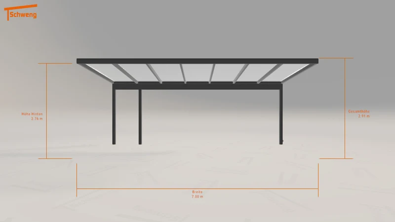 #DE Schweng Pultdachcarport S400 (ID n5dywg)