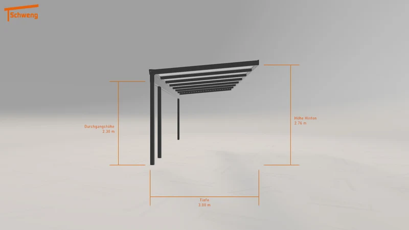 #DE Schweng Pultdachcarport S400 (ID n5dywg)