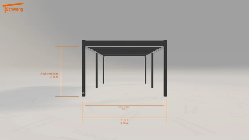 #DE Schweng Flachdachcarport C600 (ID 9wyy5p)