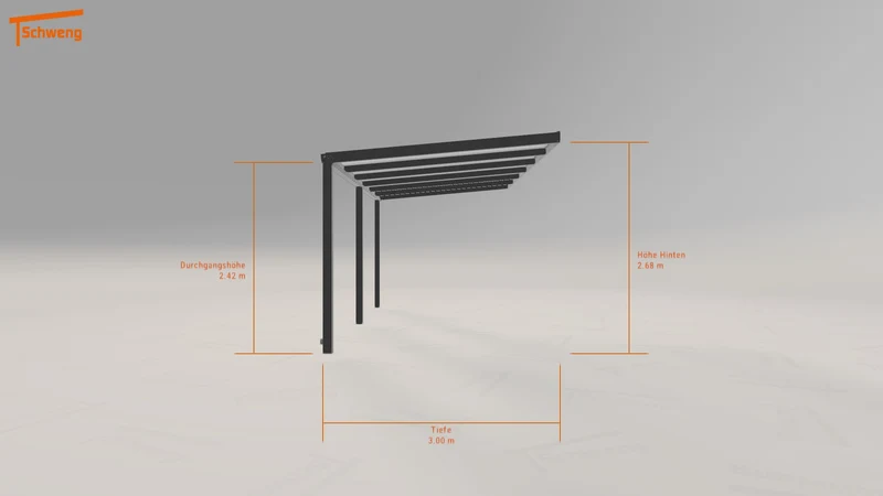 #DE Schweng Terrassenüberdachung S350 (ID 2q55kg)