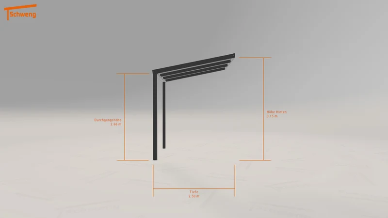 #DE Schweng Terrassenüberdachung S350 (ID 42xjd5)