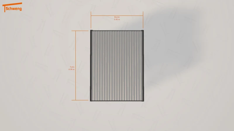 #DE Schweng Flachdachcarport C600 (ID mjppp5)